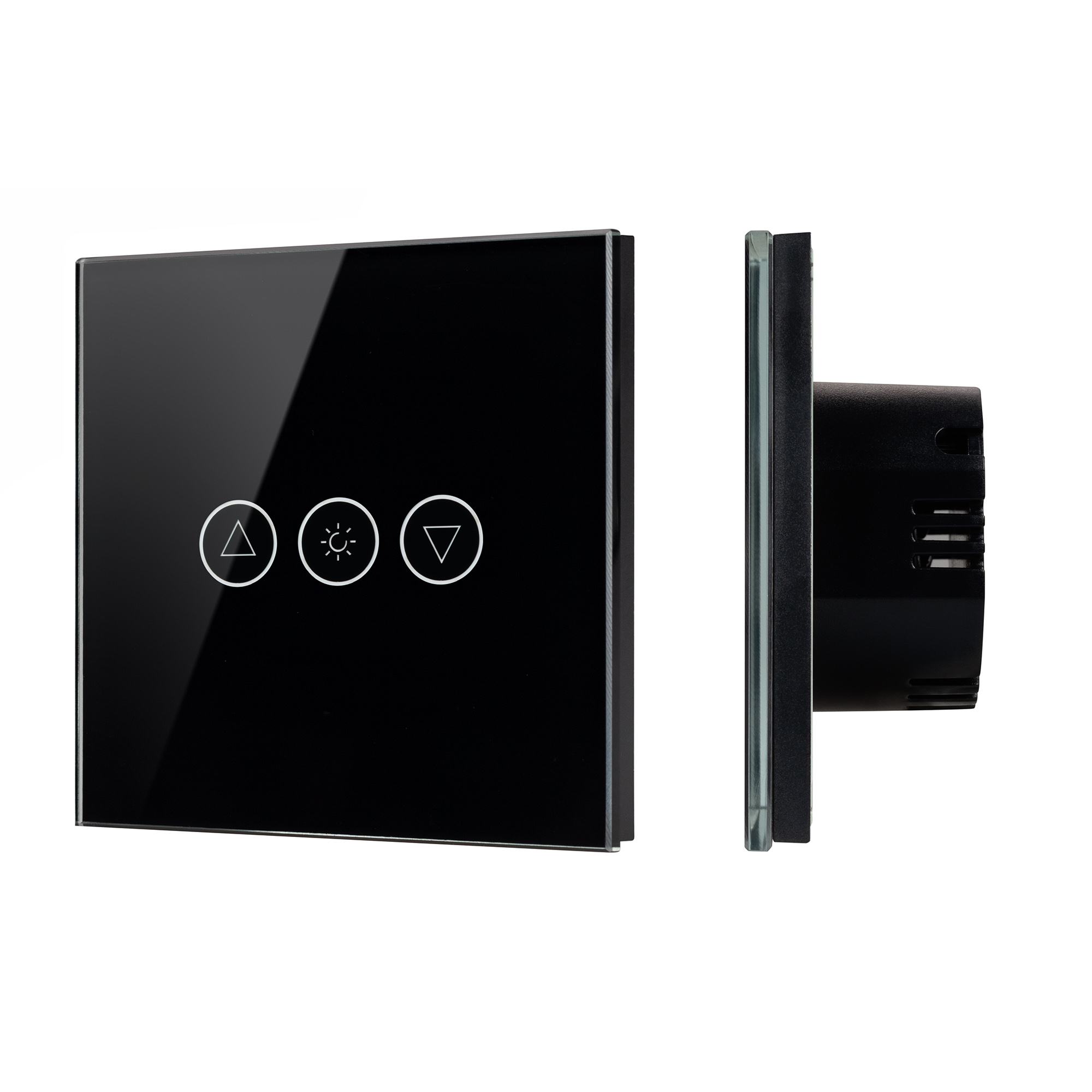 Светорегулятор сенсорный с Zigbee управлением SWT-OMALI-SD3-ZB-BK (250V, 500W) (Arlight, Стекло) 050060