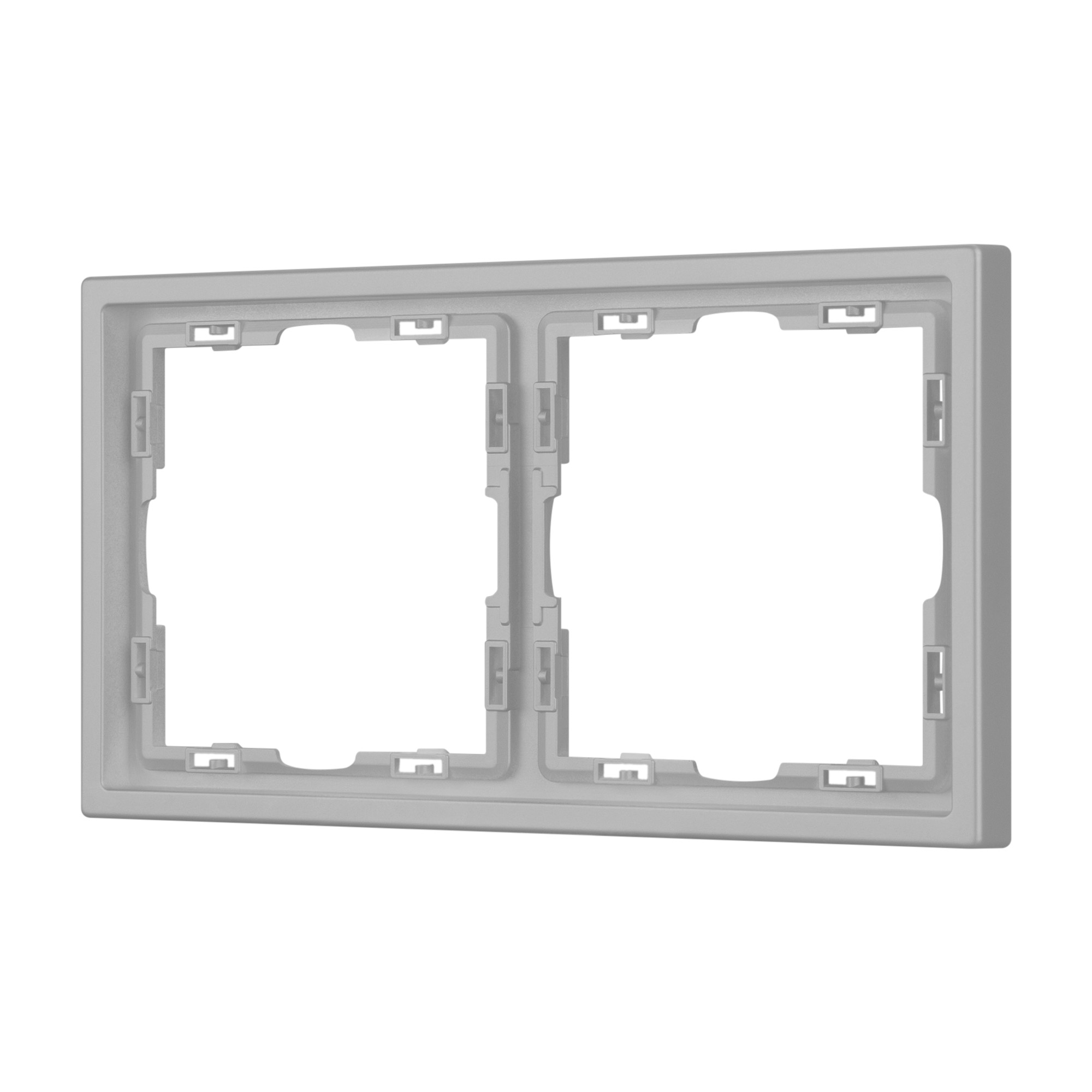 Рамка пластиковая FRM-NOBE-SFPL-2-IS (Arlight, Никель) 059457