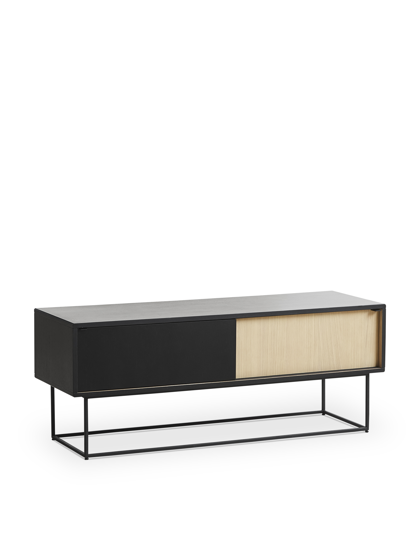 WOUD Virka sideboard (Low) - Oak/black