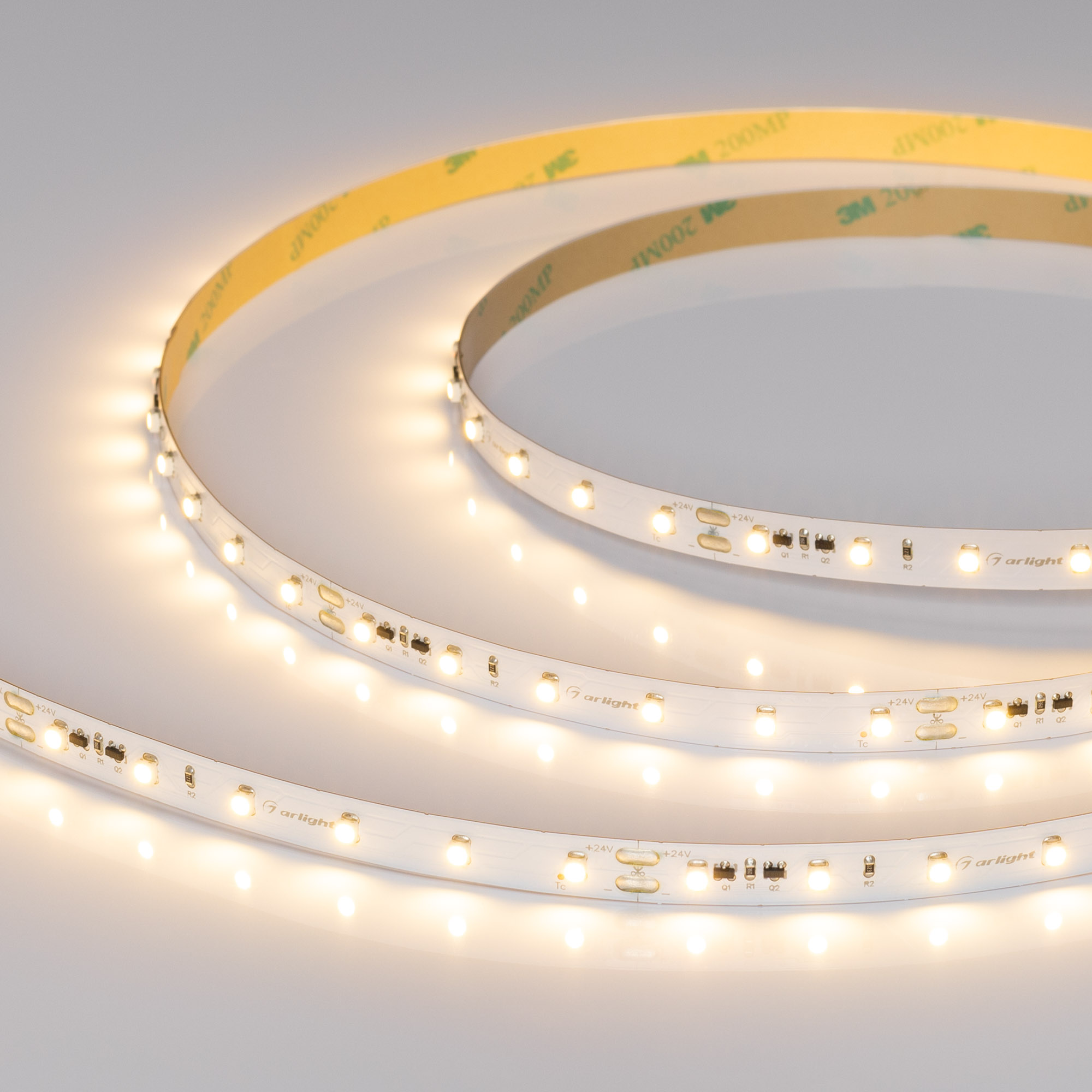 Светодиодная лента RT-20000 24V Warm2700 (3528, 60 LED/m, 20m) (Arlight, 4.8 Вт/м, IP20) 025013