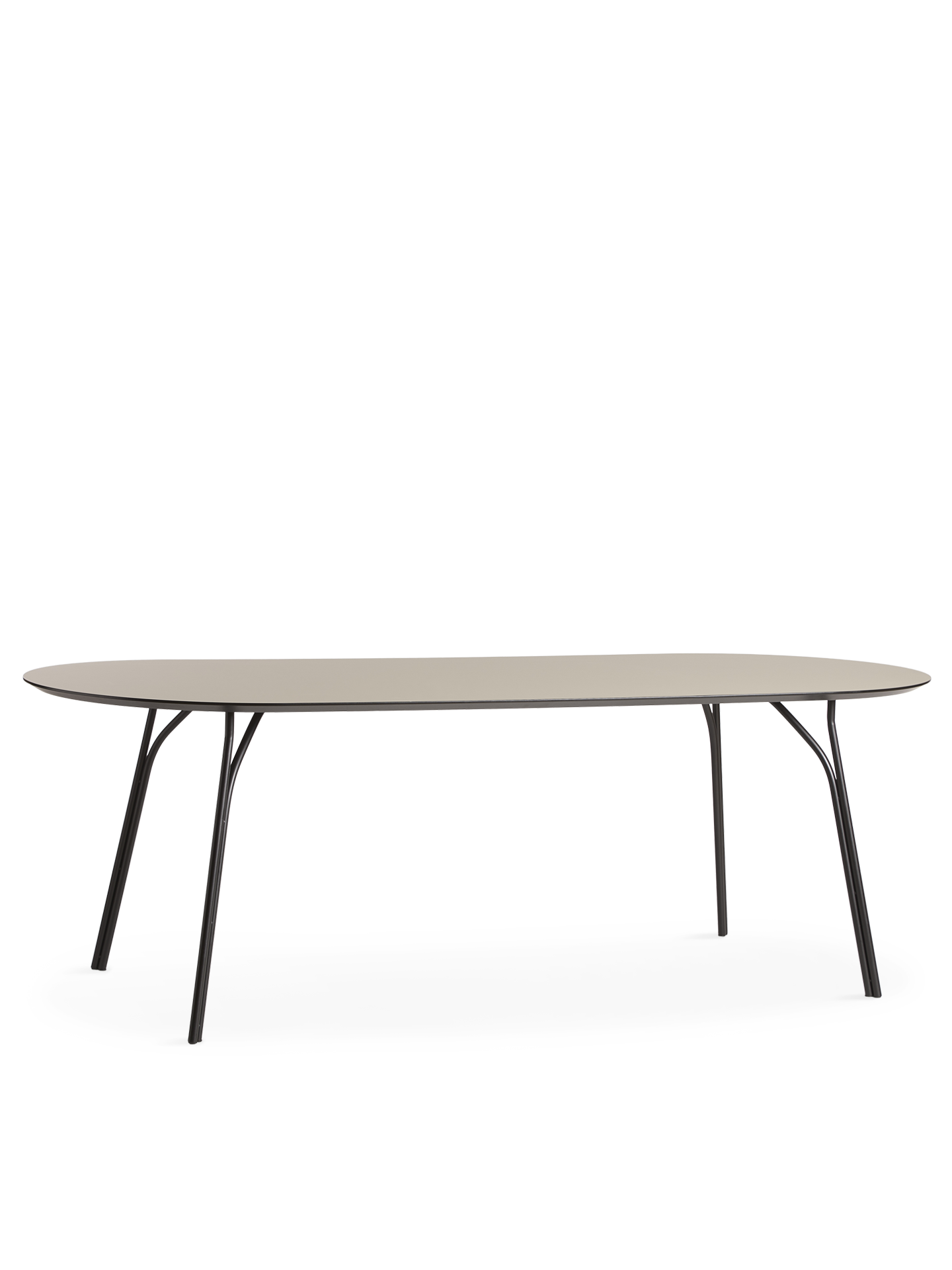 WOUD Tree dining table (220 cm) - Beige/black