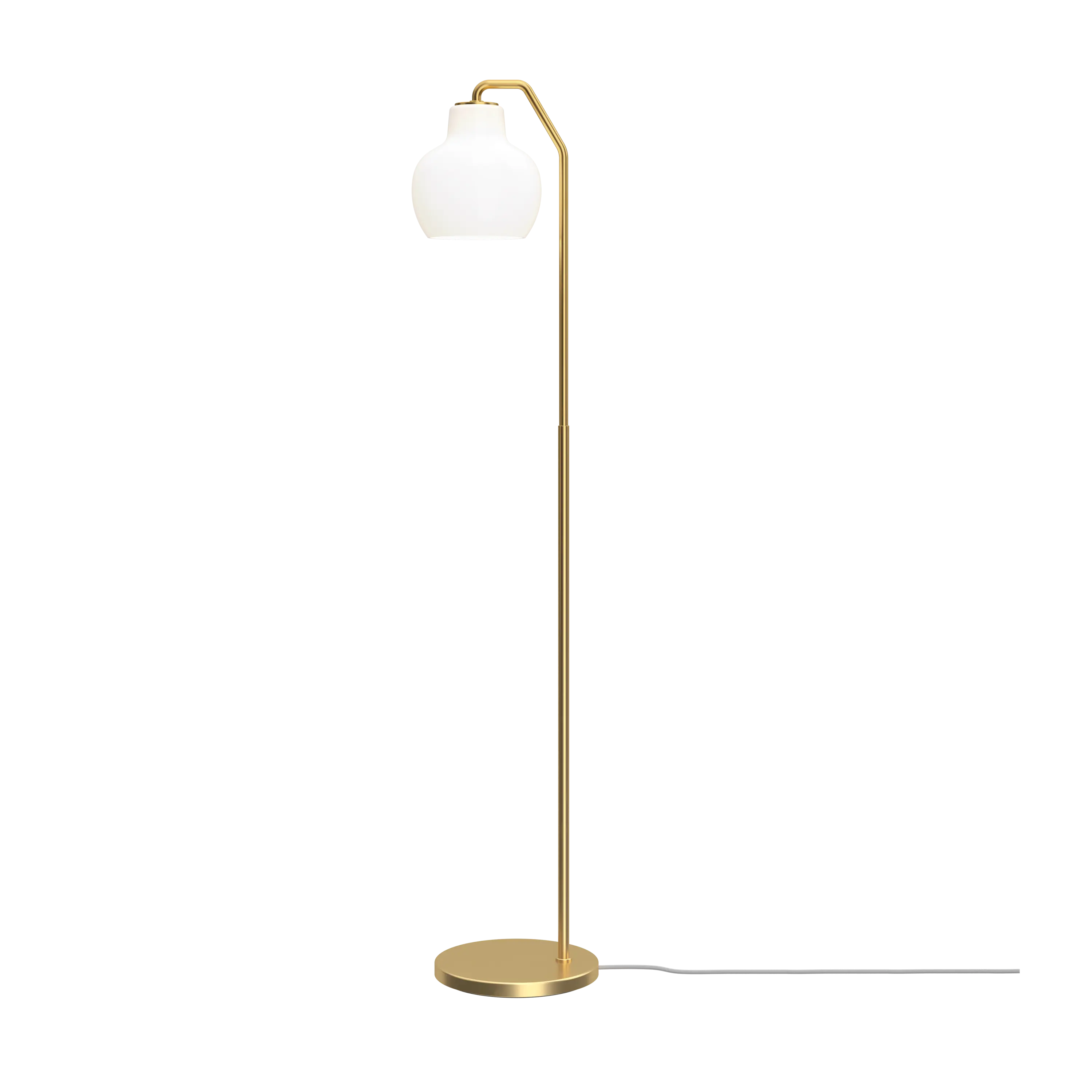 Louis Poulsen VL Ring Crown Floor Lamp Brass/opal glass