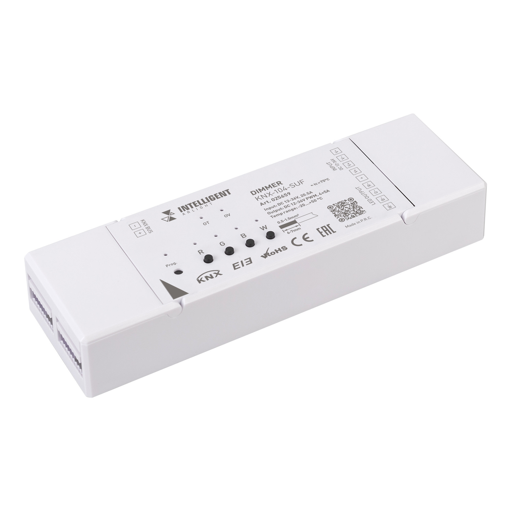 INTELLIGENT ARLIGHT Диммер KNX-104-SUF (12-36V, 4x5A) (IARL, IP20 Пластик, 2 года) 025659