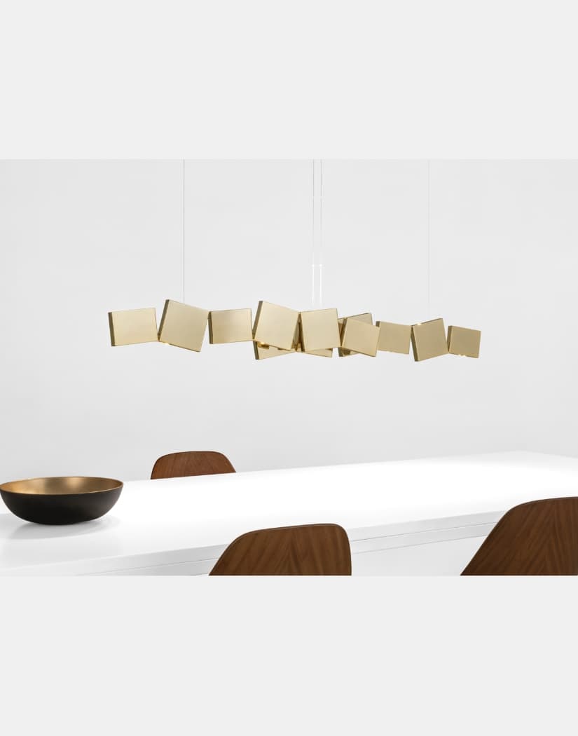 Terzani Gaia double linear chandelier