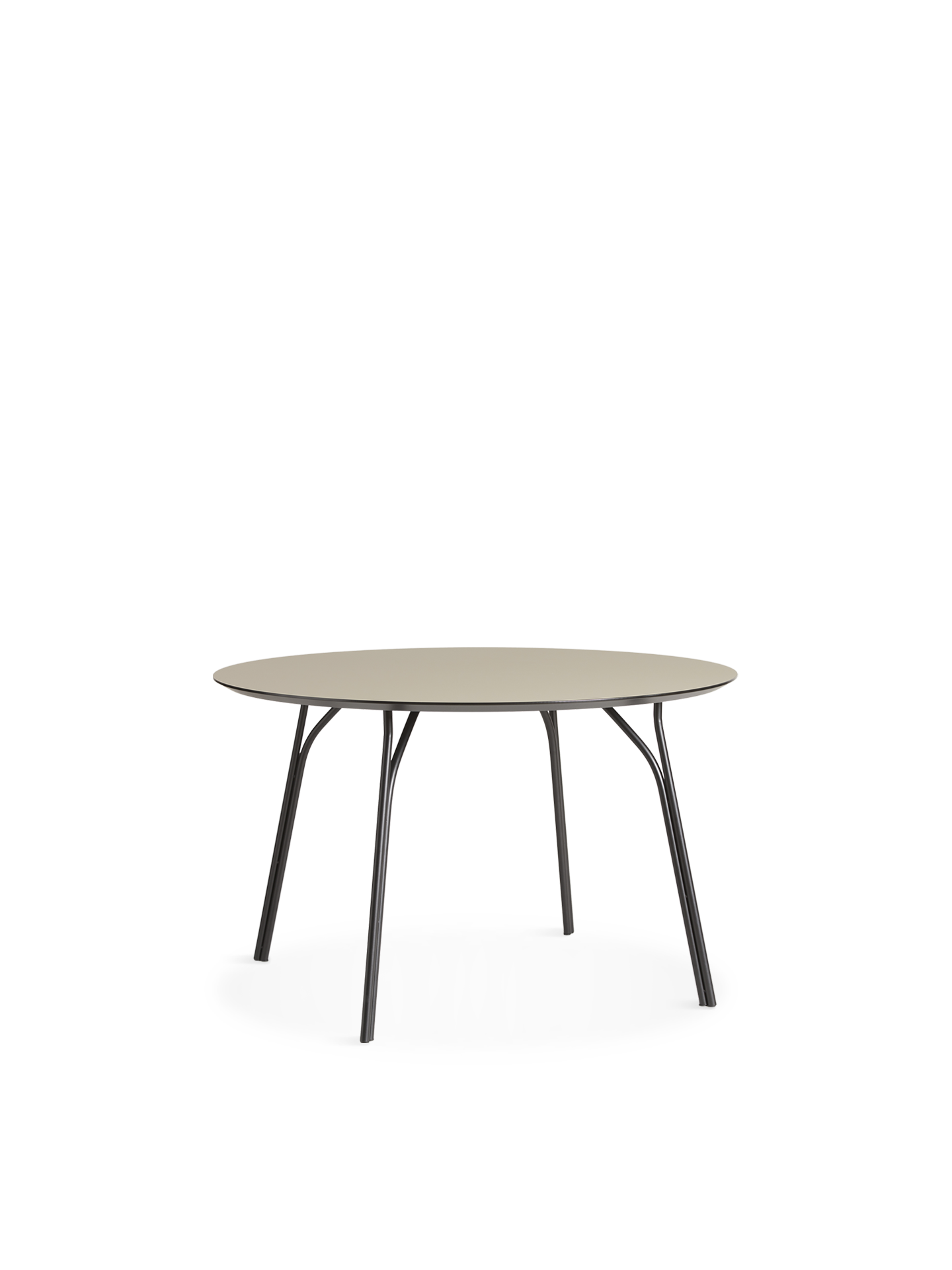 WOUD Tree dining table (120 cm) - Beige/black