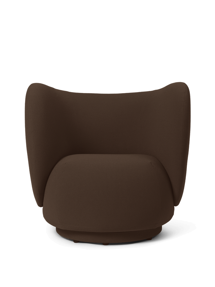 Ferm Living Rico Lounge Chair - Grain - Chocolate