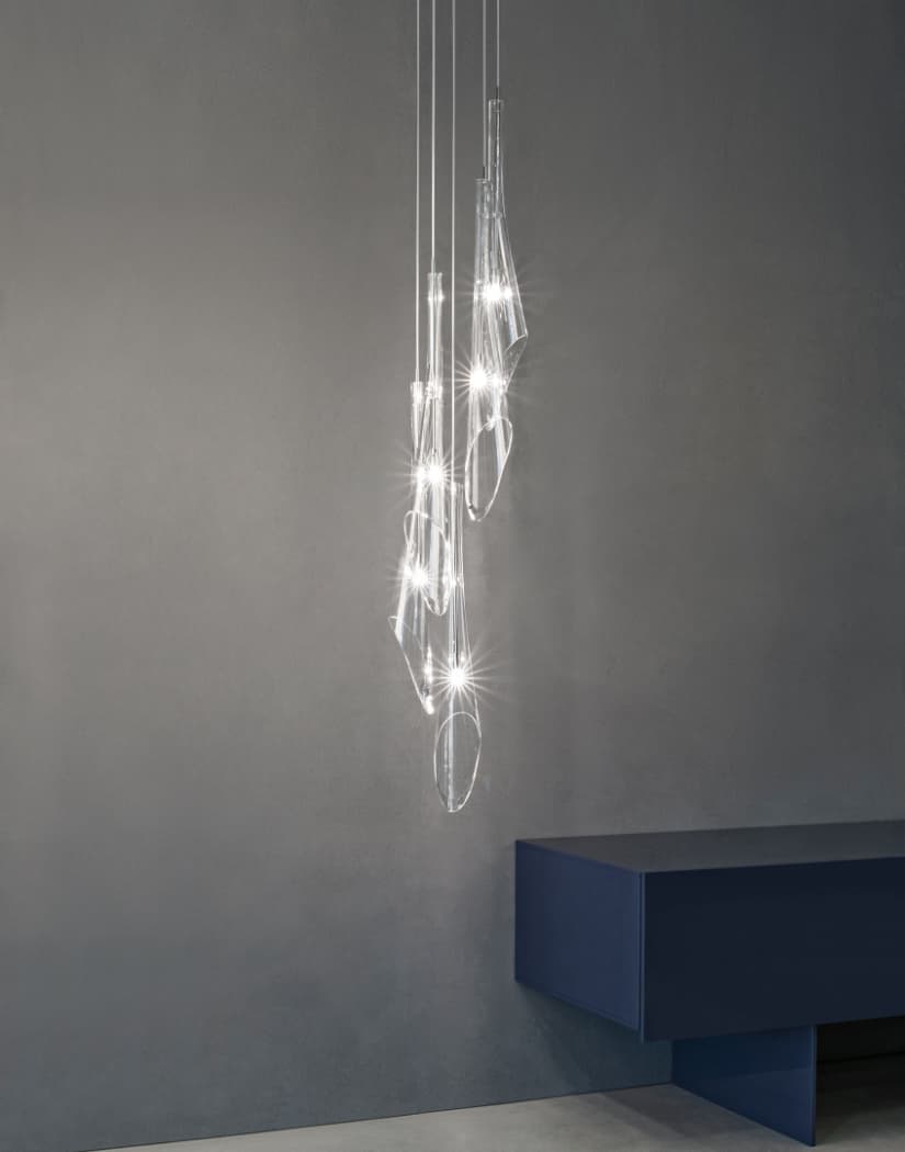 Terzani Calle 5 round multi light pendant