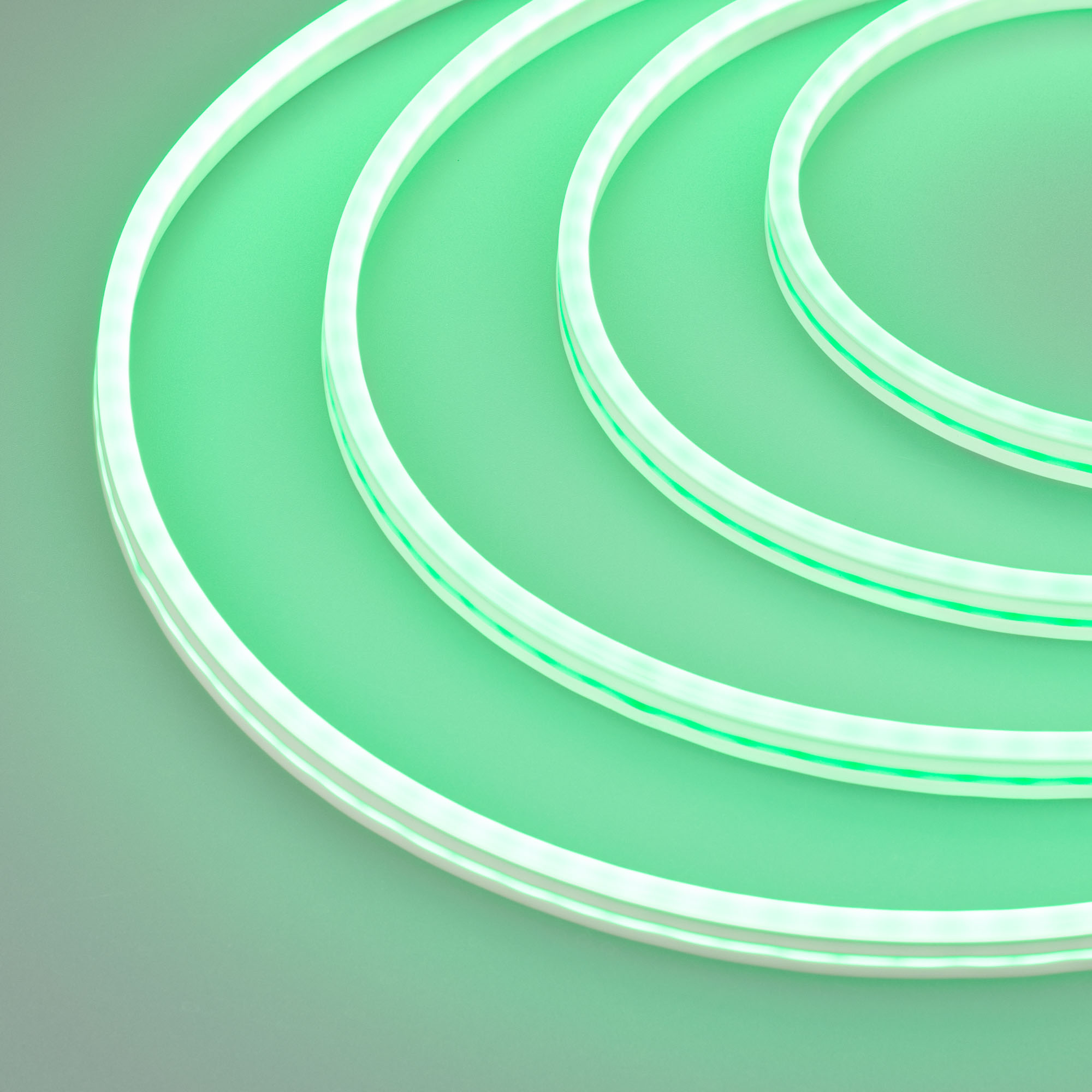 Образец Гибкий неон GALAXY-1206-5000CFS-2835-100 12V Green 0.5M (12x6mm, 12W, IP67) (Arlight, 12 Вт/м, IP67) 030963