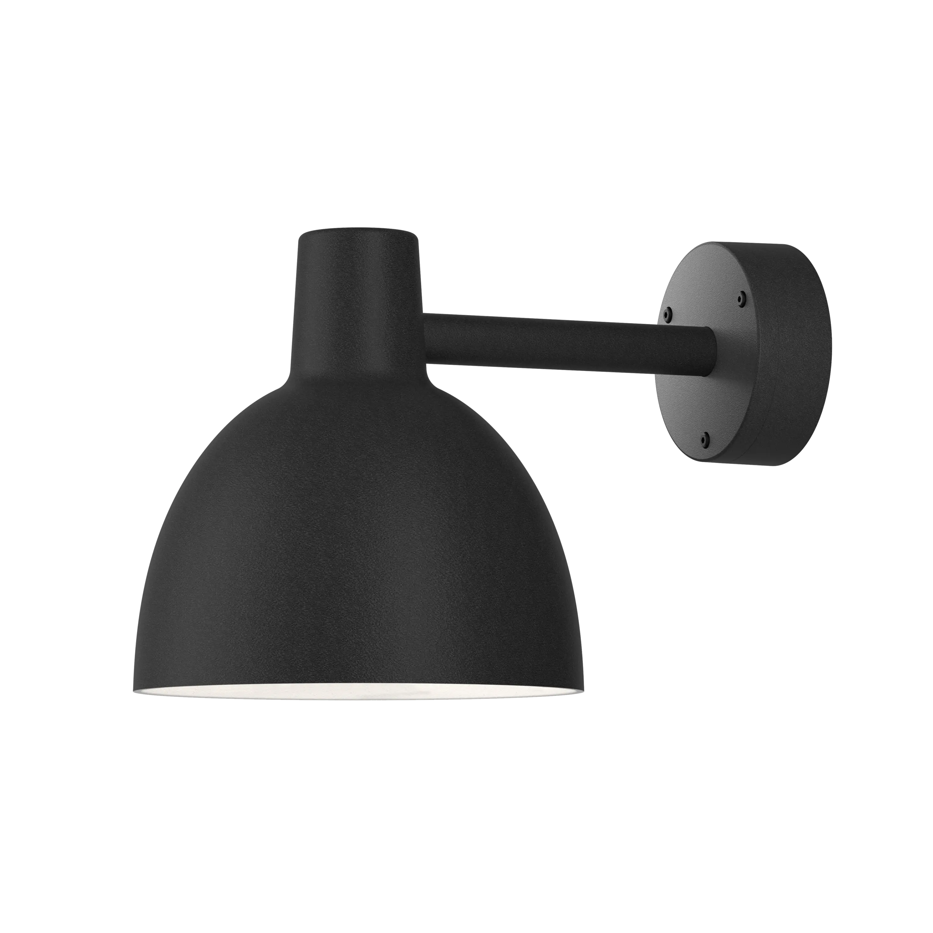 Louis Poulsen Toldbod 220 Outdoor Wall Lamp Black texture Ø 220