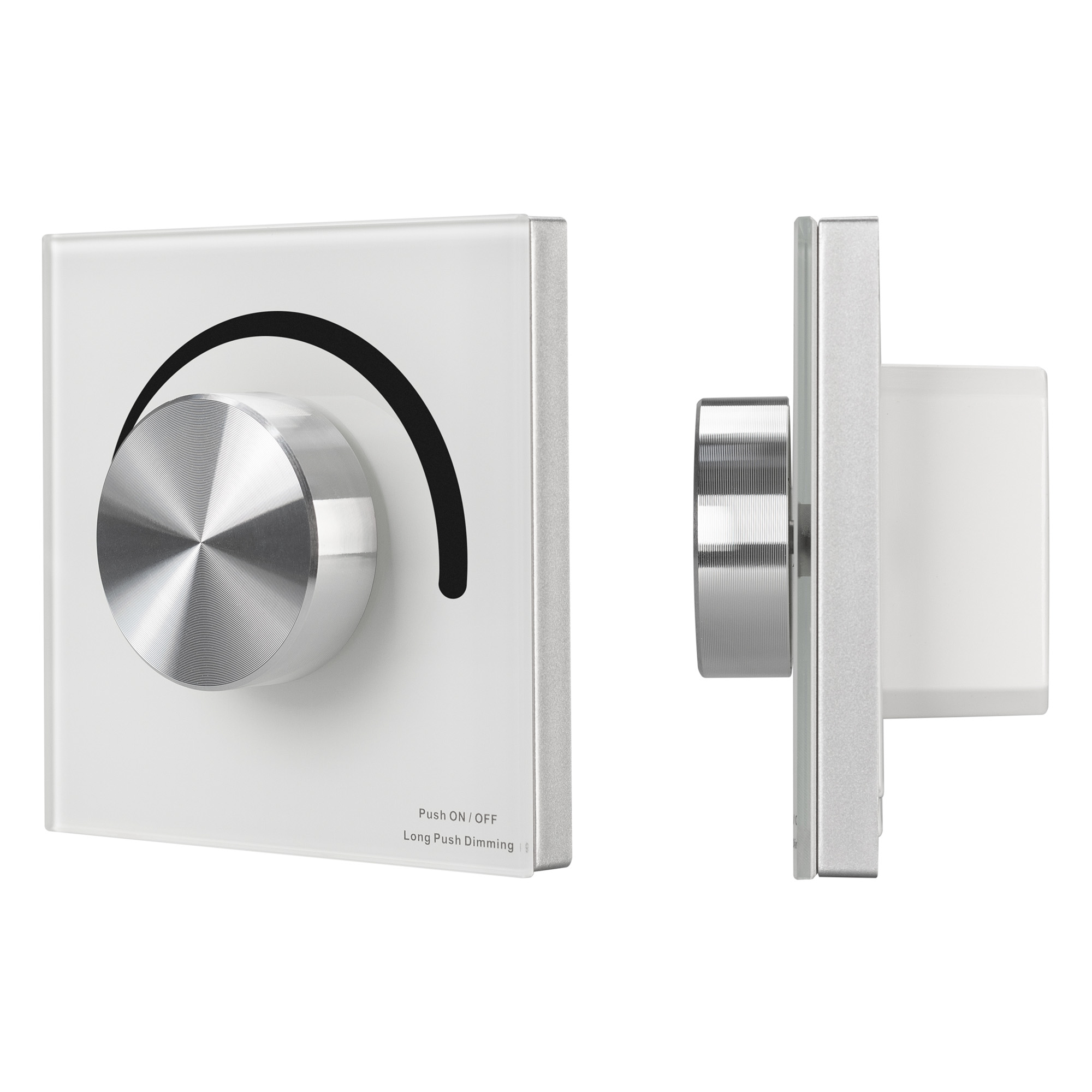 Панель SMART-P37-DIM-IN White (230V, 1.2A, TRIAC, Rotary, 2.4G) (Arlight, IP20 Пластик, 5 лет) 027115