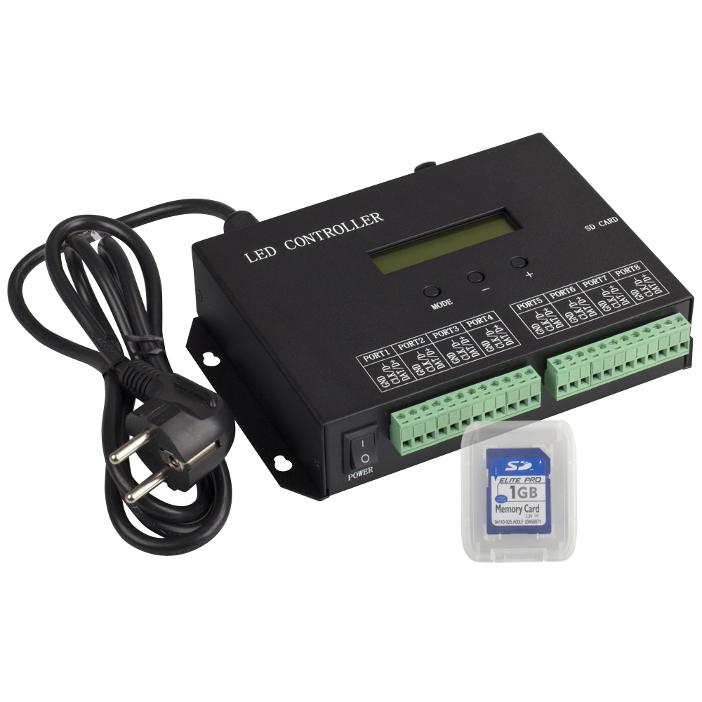 Контроллер HX-803SA DMX (8192 pix, 220V, SD-карта) (Arlight, -) 019859