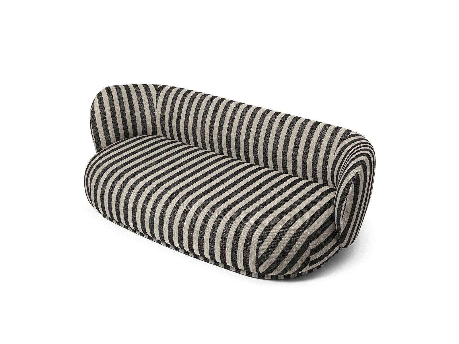 Ferm Living Rico Lounger Sofa - Louisiana - Sand/Black