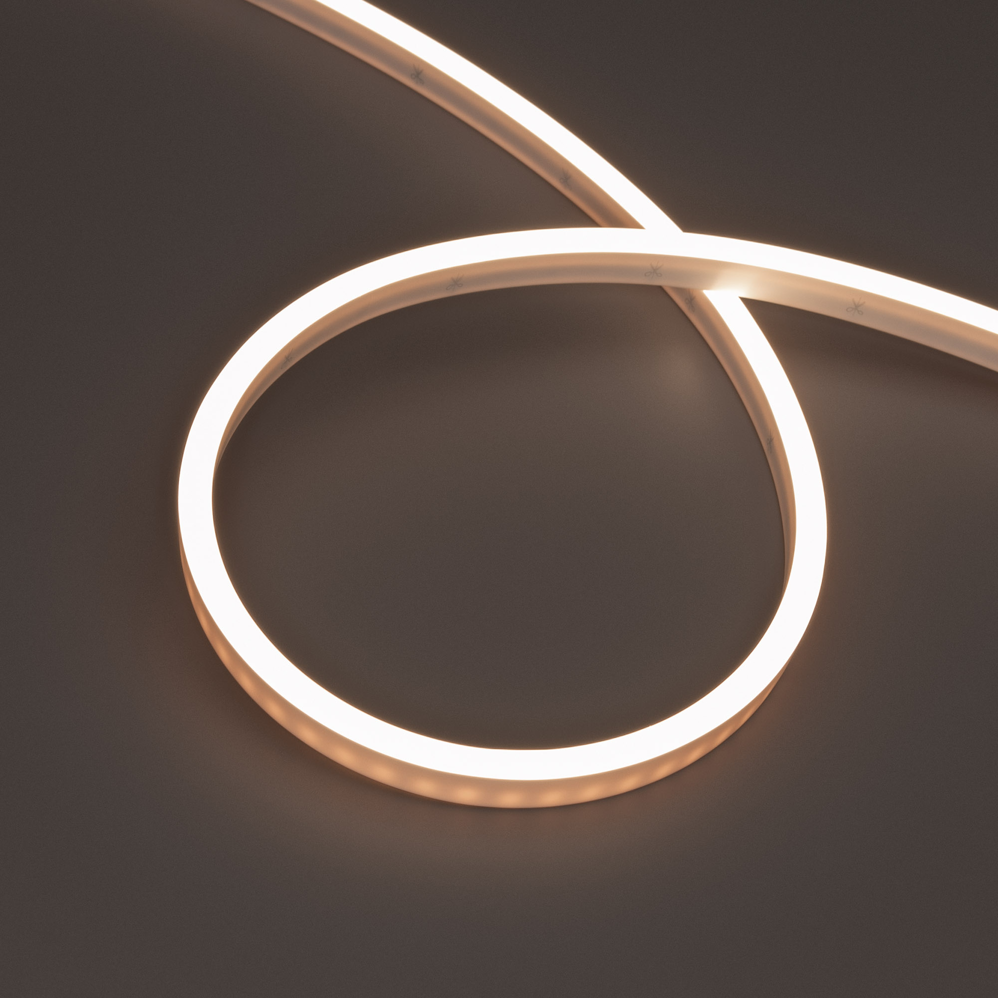 Светодиодная лента герметичная WAVE-SIDE-PU-A120-06x12mm 24V Day4000 (8 W/m, IP68, 5m, wire x2) (Arlight, Вывод прямой, 3 года) 052421