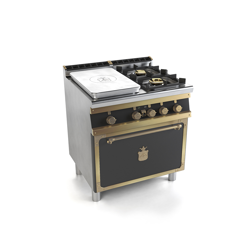 RESTART Kitchen Luxury 2 конфорки и Coup de Feu 80 см | Officine Gullo