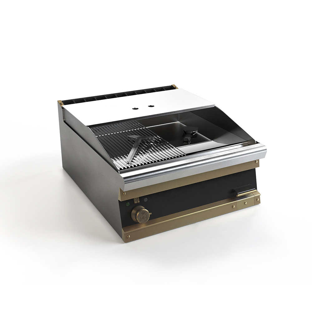 RESTART Электрическая фритюрница с гладкой и рифленой поверхностью 60 см | Officine Gullo