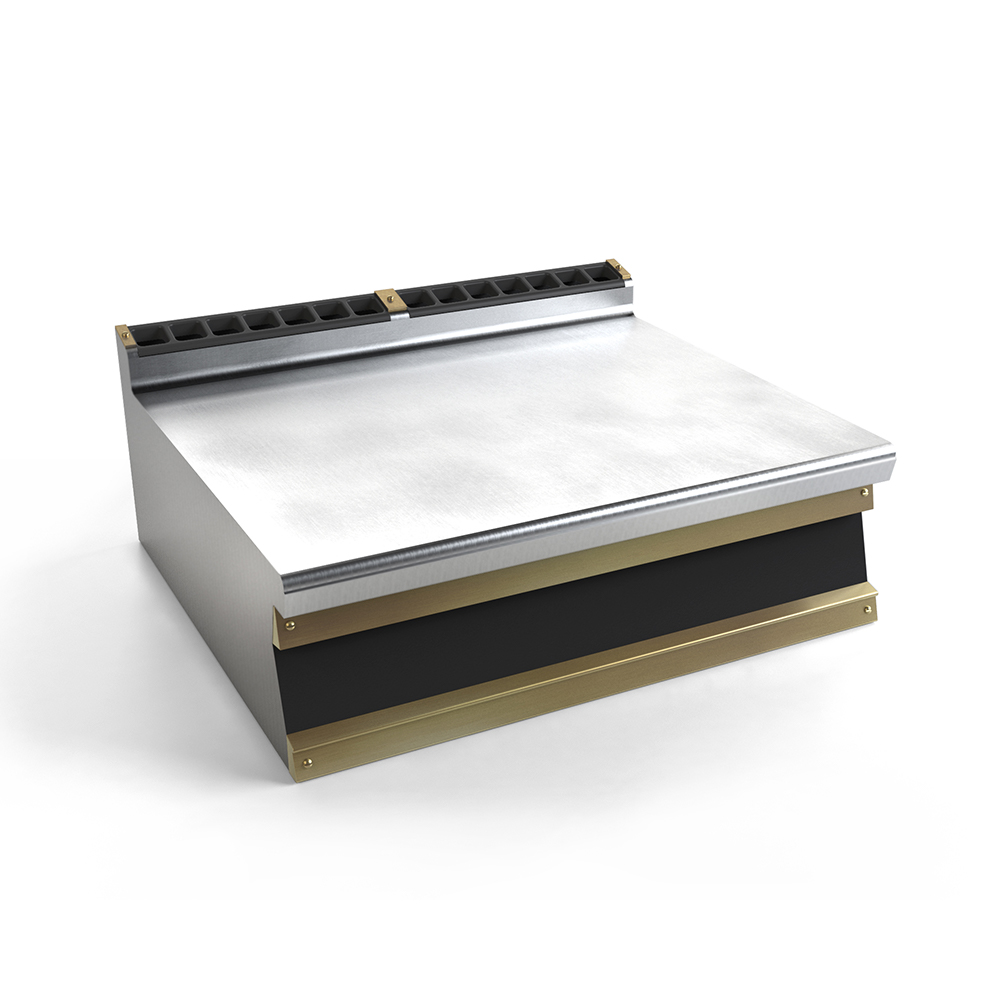 RESTART Роскошная нейтральная стальная столешница для кухни 80 см | Officine Gullo