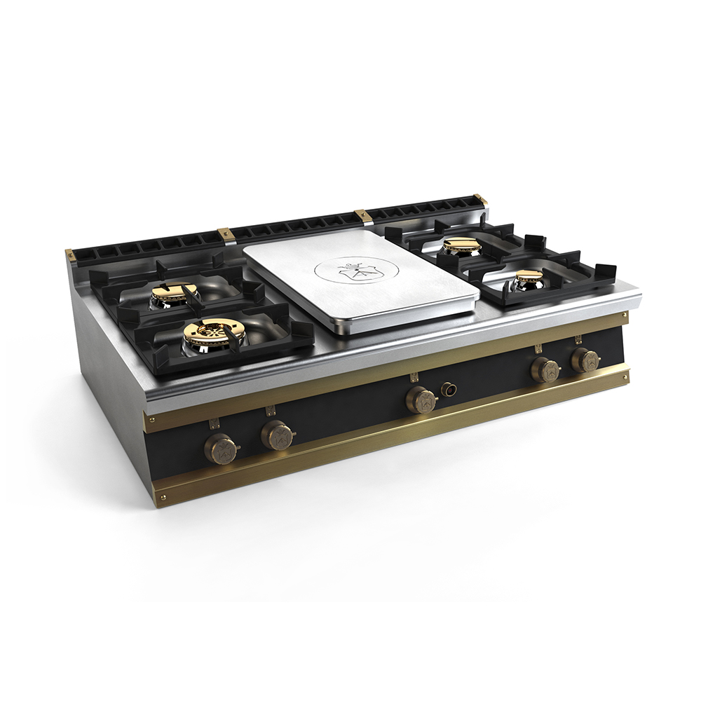 RESTART Газовая плита 120см с Coup de Feu | Officine Gullo